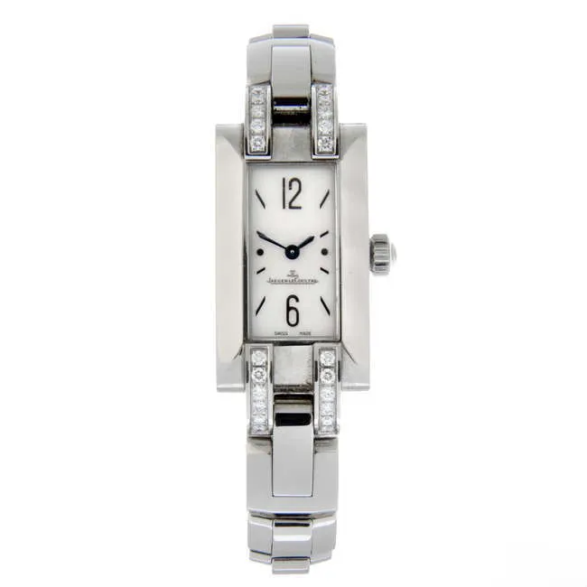 Jaeger-LeCoultre Ideale 460.8.08 17mm Stainless steel and diamond-set Mother-of-pearl