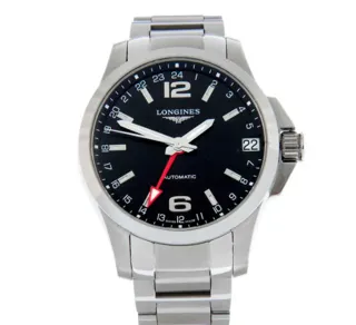 Longines Conquest L3.687.4 Stainless steel Black