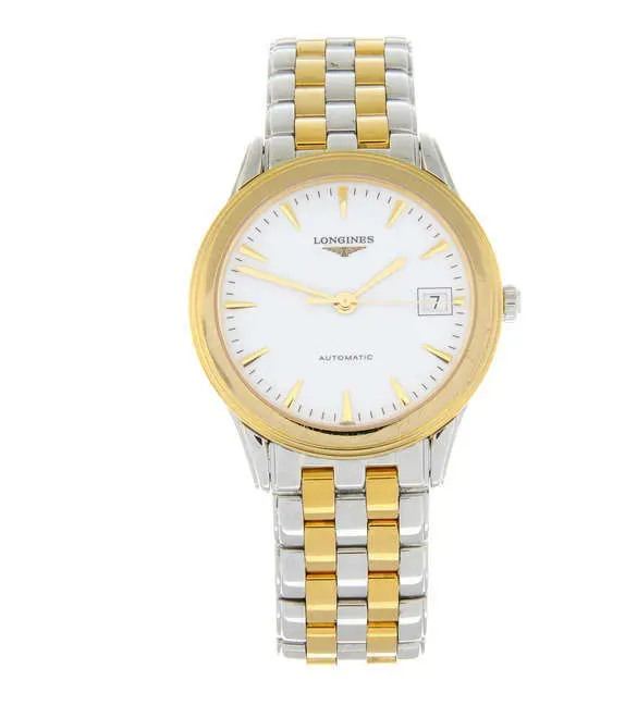 Longines Flagship L4.774.3 36mm Stainless steel and gold-plated White