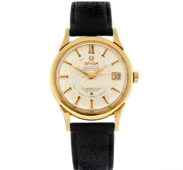 Omega Constellation Calendar 34mm Yellow gold Silvered