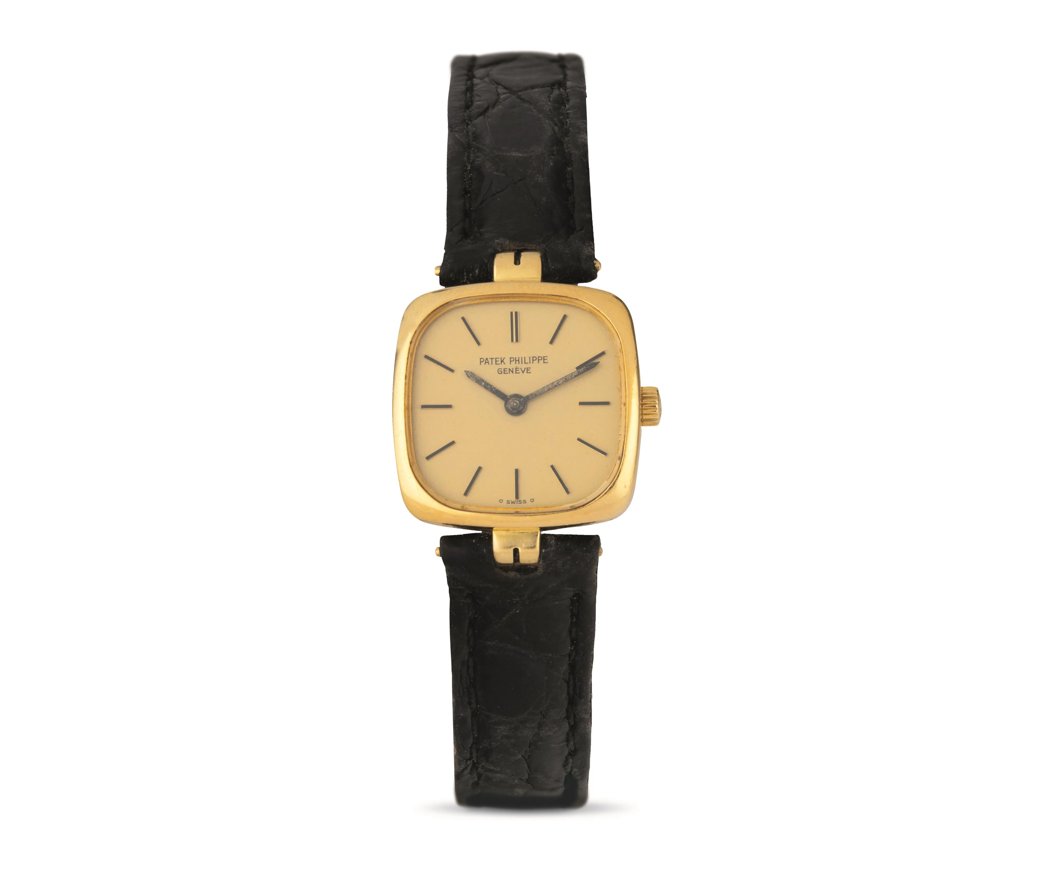Patek Philippe Lady Square 4459 20mm Yellow gold Champagne