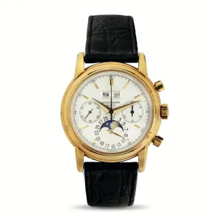 Patek Philippe Perpetual Calendar Chronograph 2499/100 Yellow gold Silver