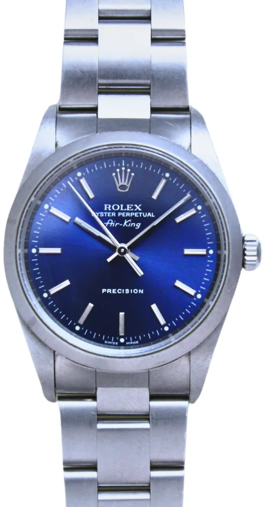 Rolex Air King 14000/P128754 34mm Stainless steel Blue