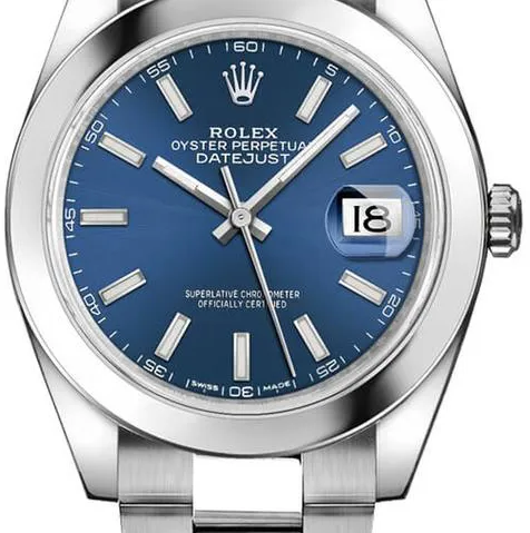 Rolex Datejust 41 126300-0001 41mm Oystersteel Blue