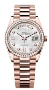 Rolex Day-Date 36 128345RBR 36mm Rose gold Mother-of-pearl