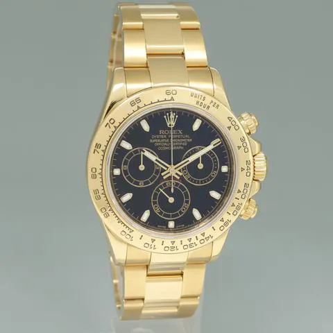 Rolex Daytona 116528 40mm Yellow gold Black 2