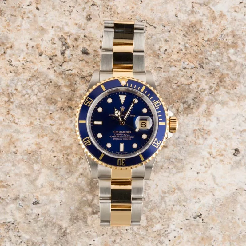 Rolex Submariner 16613 40mm Stainless steel Blue 5