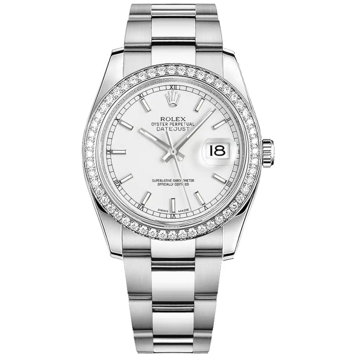 Rolex Datejust 116244 36mm Stainless steel White