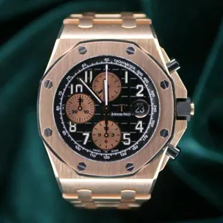 Audemars Piguet Royal Oak Offshore 26470OR.OO.1000OR.03 42mm Rose gold Black and Golden