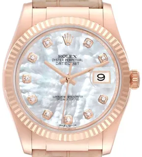 Rolex Datejust 36 116135-0024 Rose gold Pink