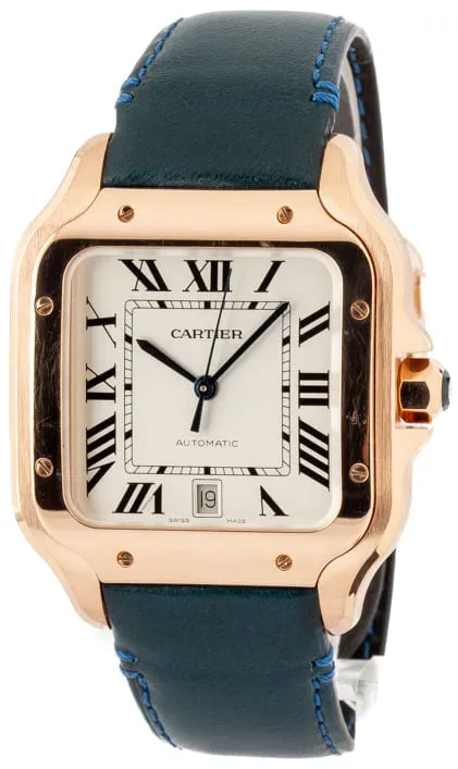 Cartier Santos WGSA0019 40mm Rose gold Silver 1