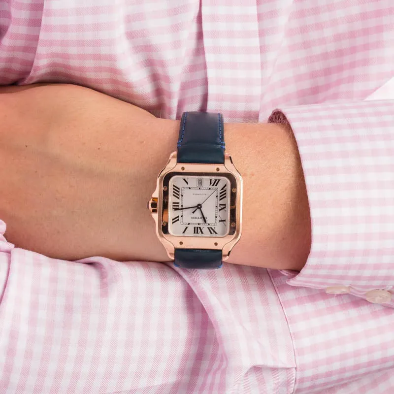 Cartier Santos WGSA0019 40mm Rose gold Silver 4