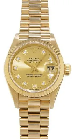 Rolex Datejust 69178G 26mm Yellow gold Champagne