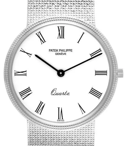 Patek Philippe Calatrava 3744/1G 33mm White gold White