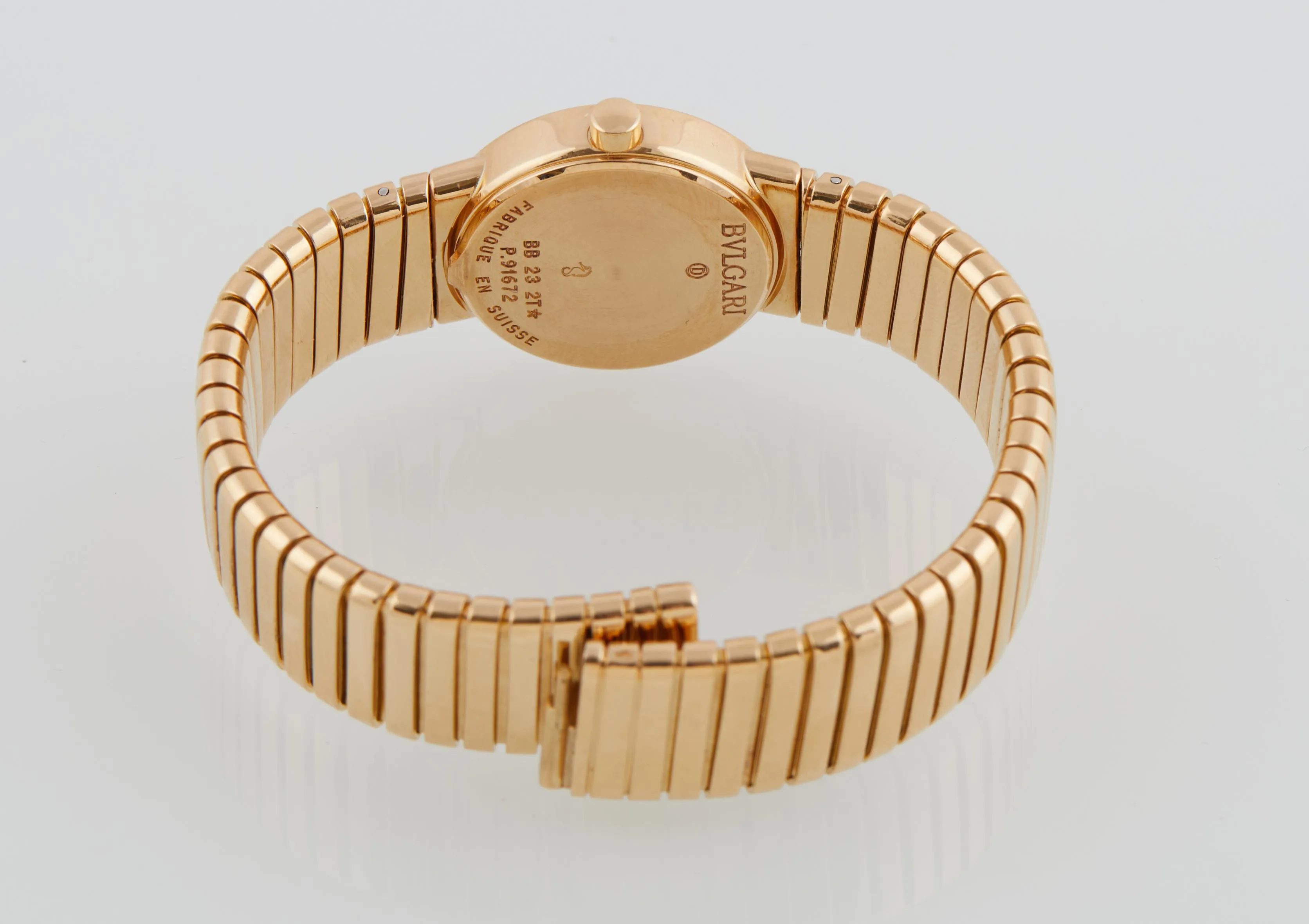 Bulgari Tubogas BB 23 2T 23mm Yellow gold Black 1