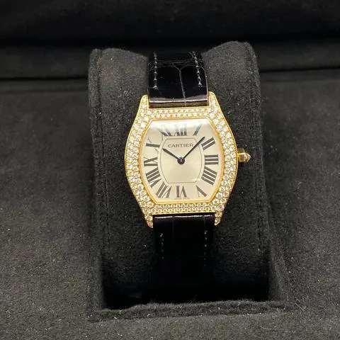 Cartier Tortue 2643 28mm Yellow gold Silver 1