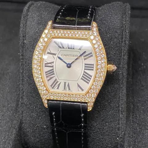 Cartier Tortue 2643 28mm Yellow gold Silver 2