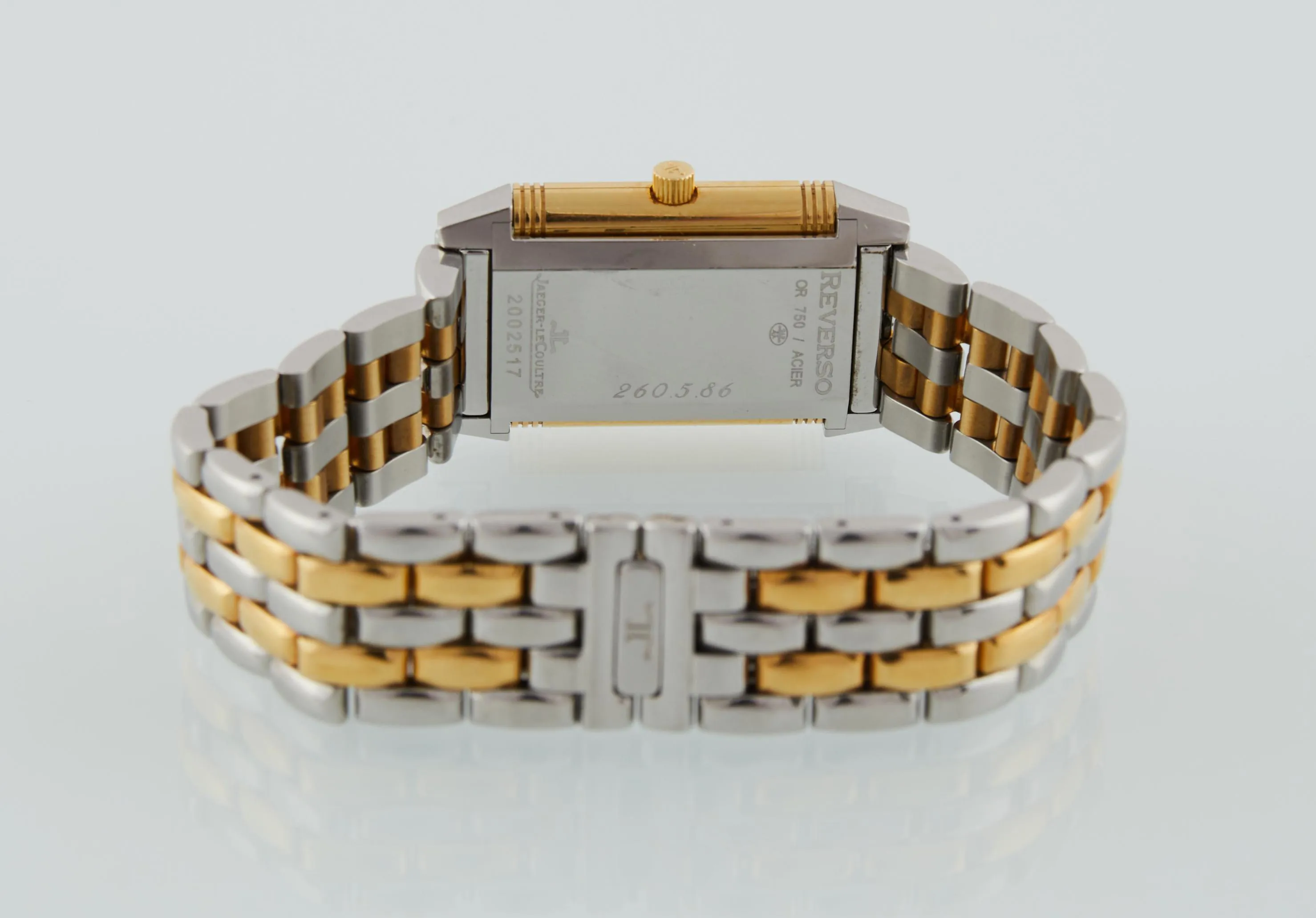 Jaeger-LeCoultre Reverso 260.5.86 20mm Stainless steel and yellow gold Silver 4