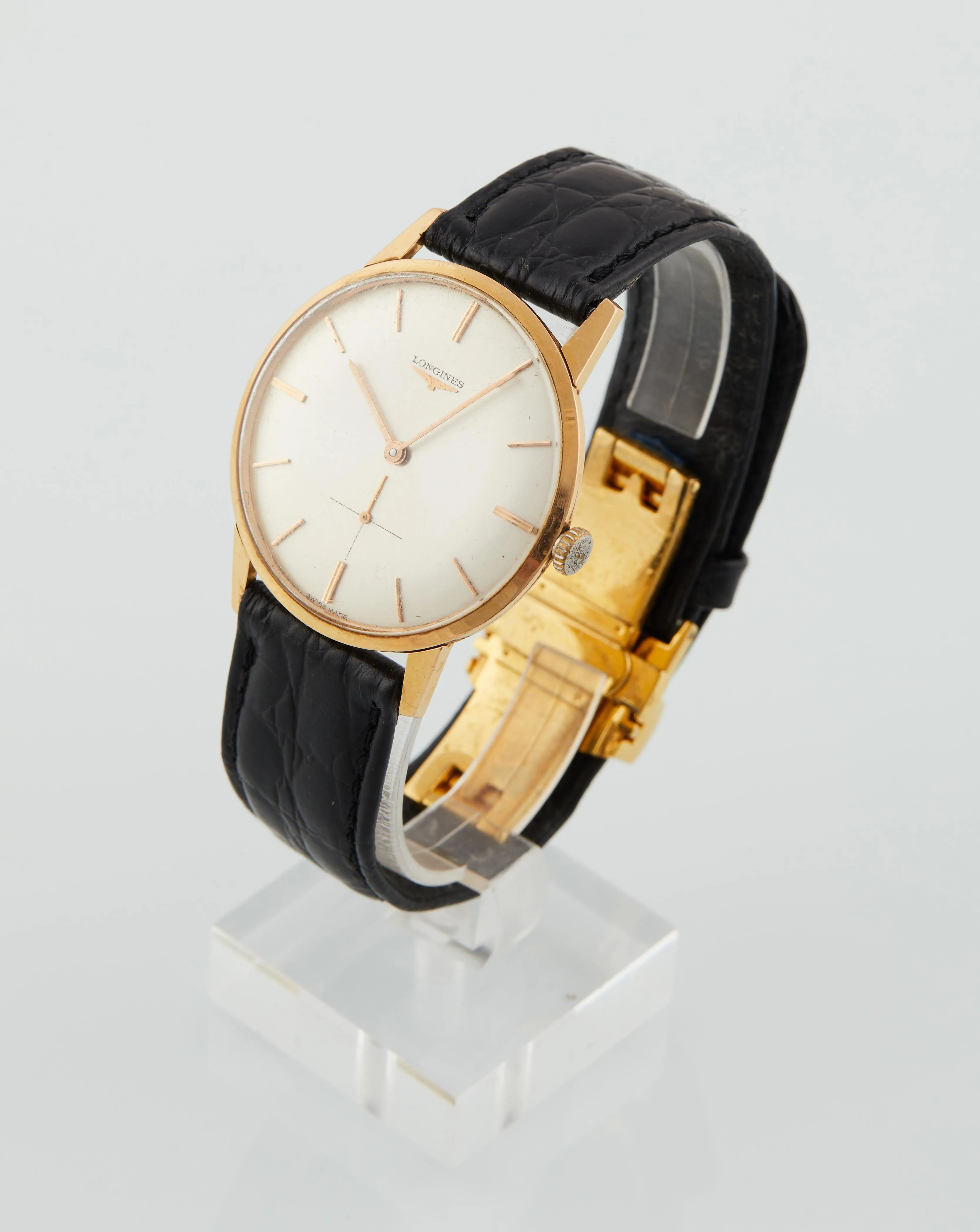 Longines 7598 34mm Yellow gold Silver 3