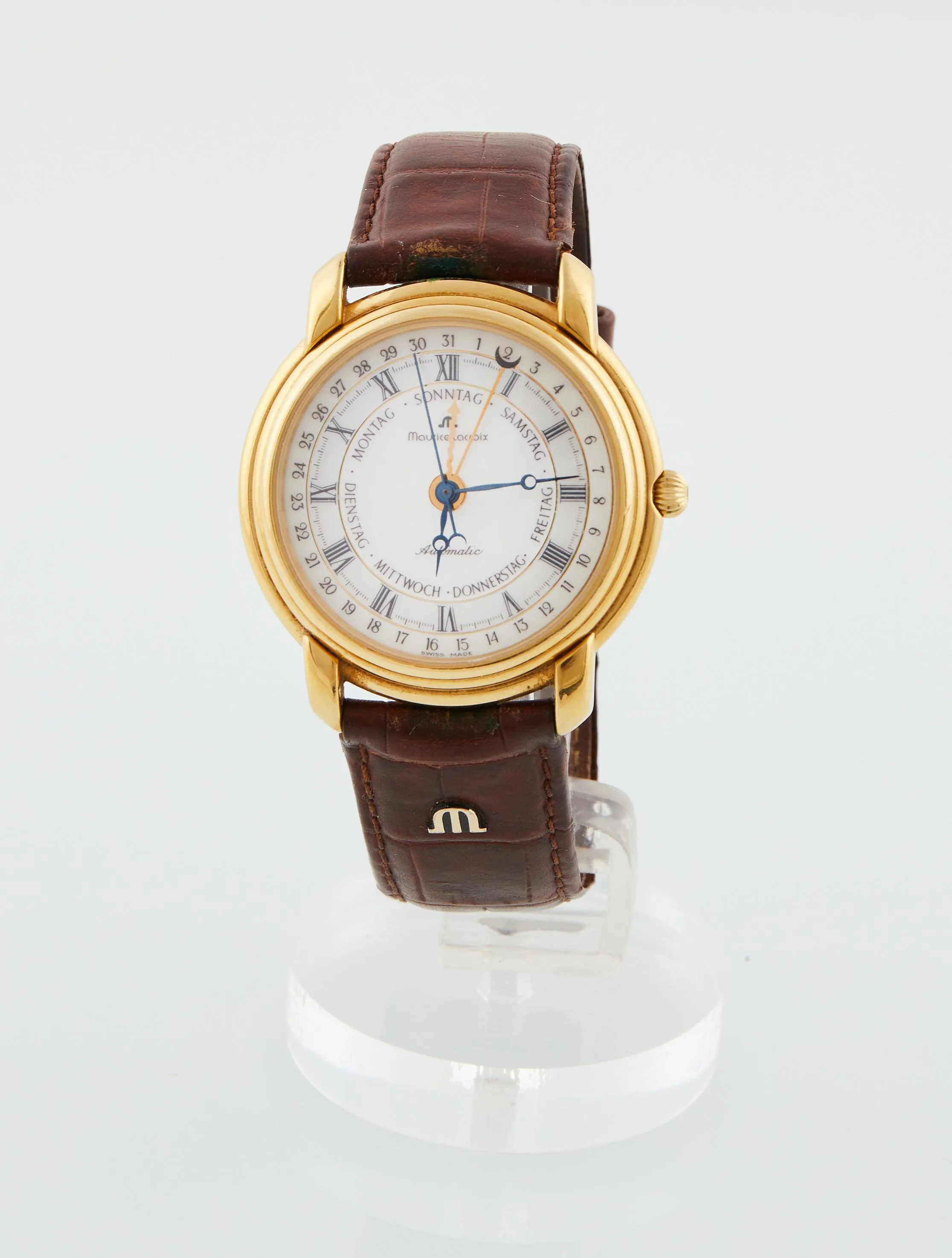 Maurice Lacroix 27294 38mm Metal and Gold-plated White