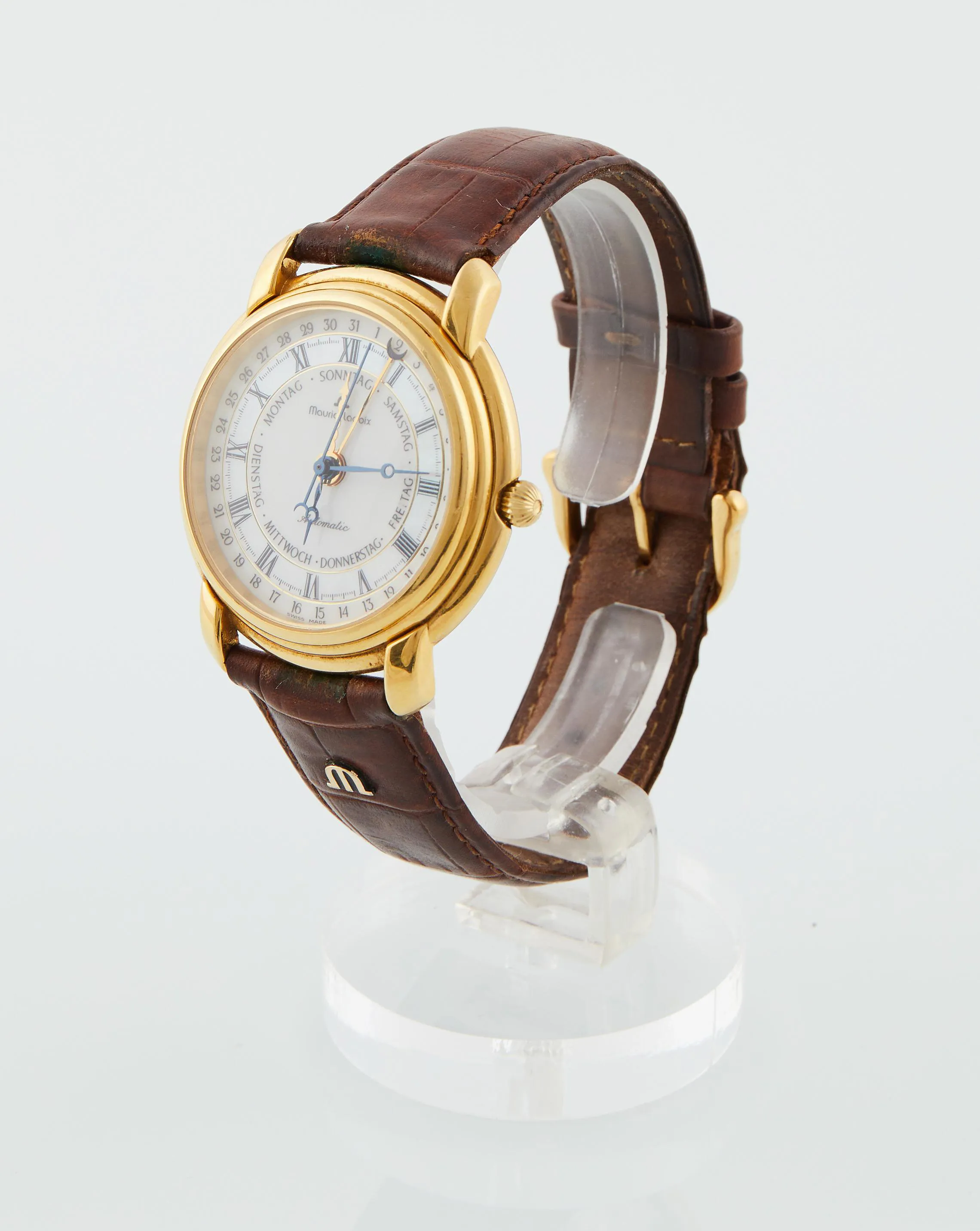 Maurice Lacroix 27294 38mm Metal and Gold-plated White 2