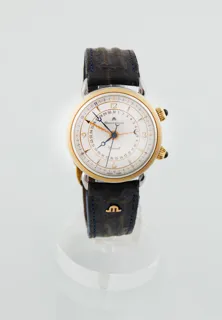 Maurice Lacroix Réveil 63511 36mm Yellow gold and Stainless steel White