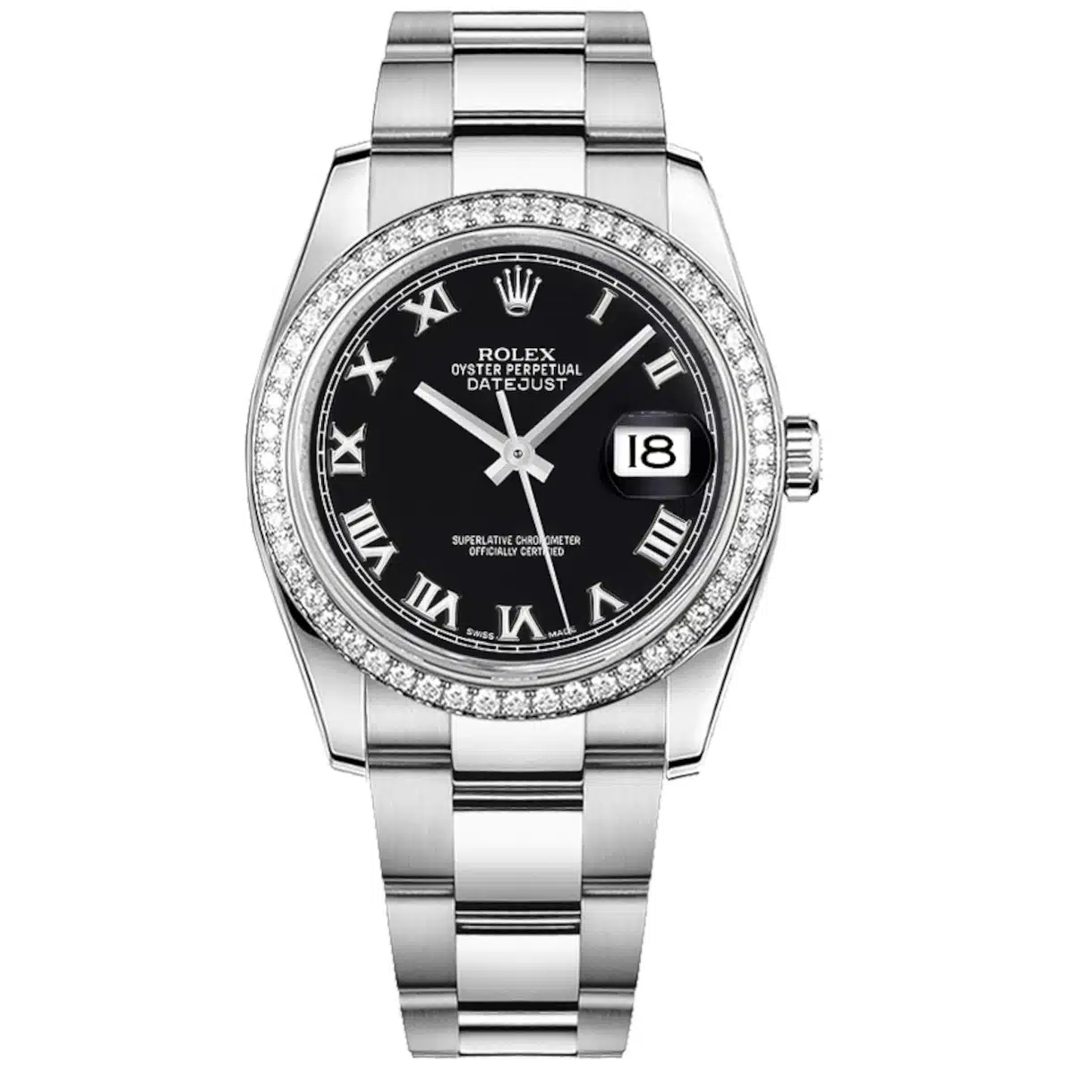 Rolex Datejust 116244-0040 36mm Stainless steel Black