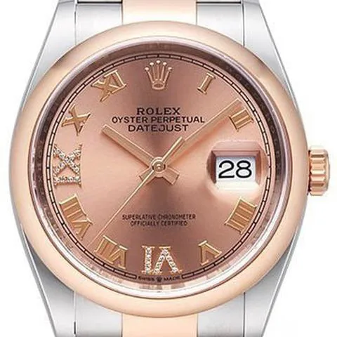 Rolex Datejust 36 126201 36mm Yellow gold and Stainless steel Rose