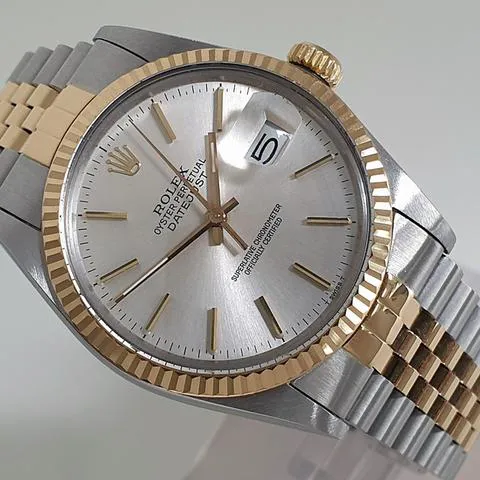 Rolex Datejust 36 16013 36mm Yellow gold and stainless steel Silver