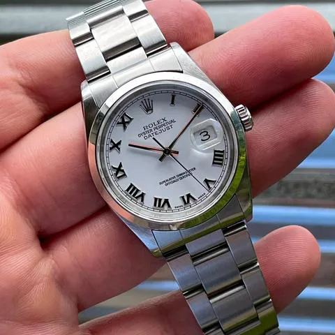 Rolex Datejust 36 16200 36mm Stainless steel White