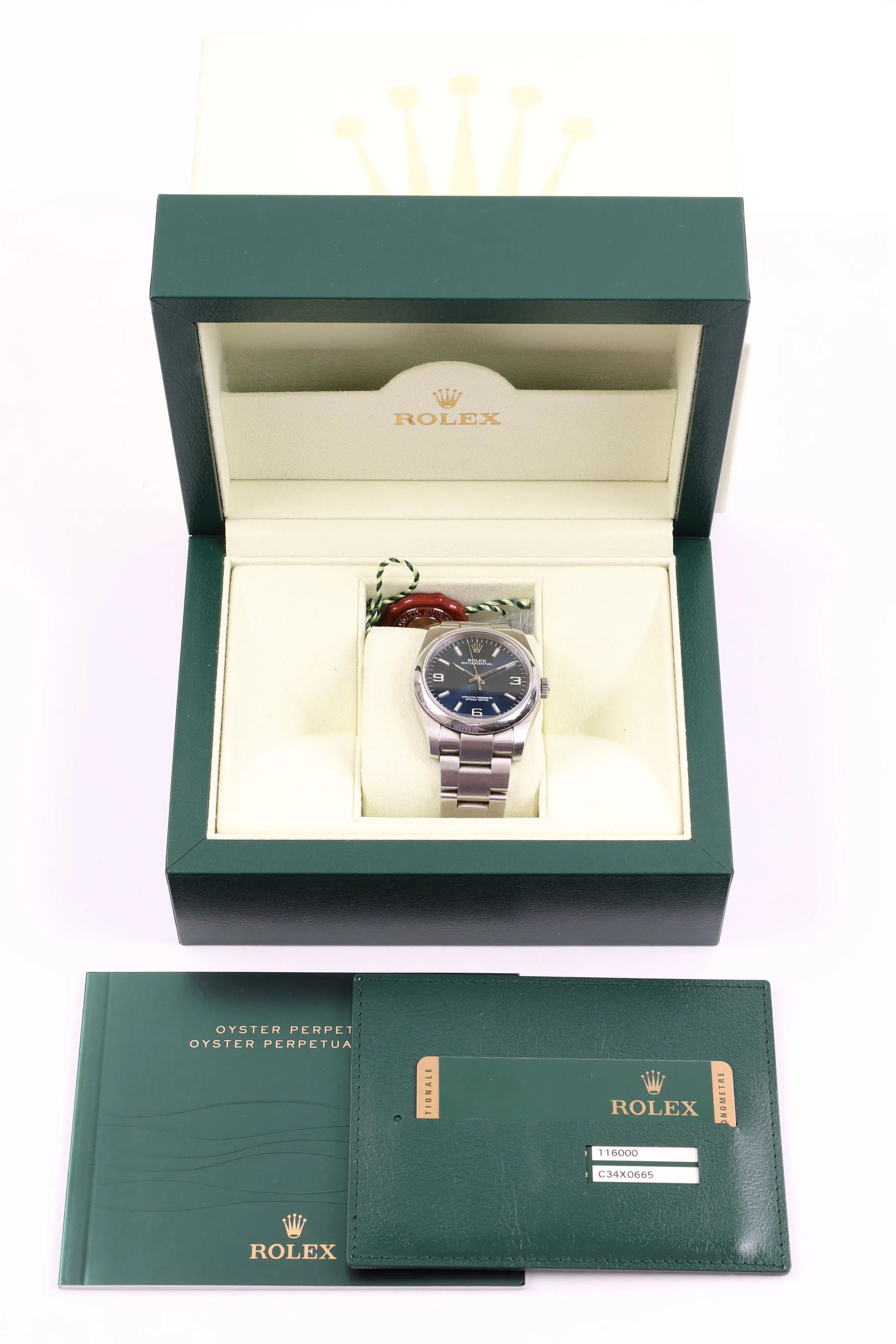 Rolex Oyster Perpetual 11600 36mm Stainless steel Blue 4