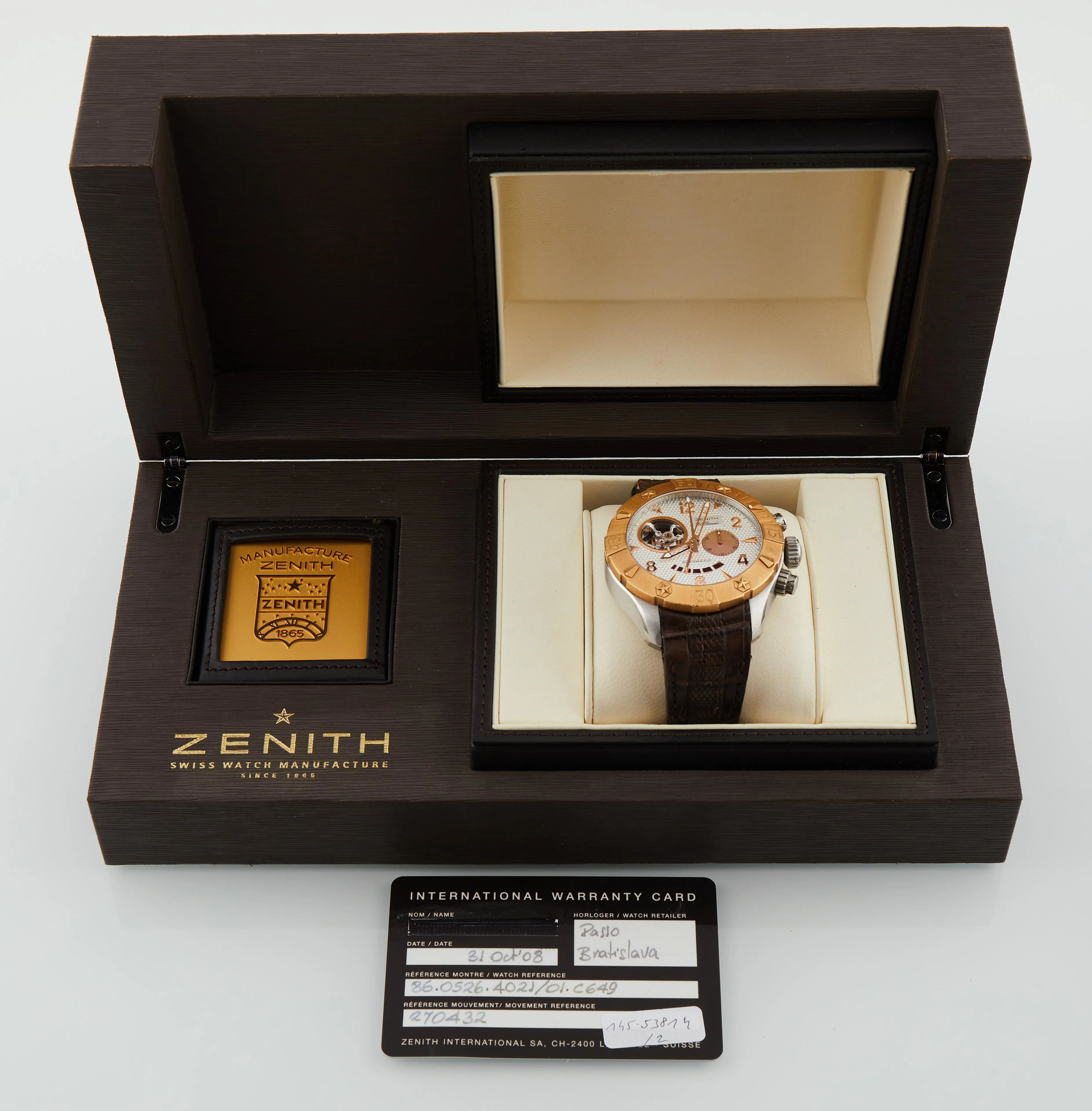 Zenith El Primero DEFY Classic Chronograph 86.0526.4021 47mm Stainless steel and yellow gold Silver 6