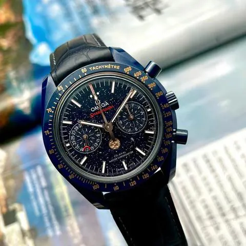 Omega Speedmaster Professional Moonwatch Moonphase 304.93.44.52.03.002 44.5mm Ceramic Blue 6