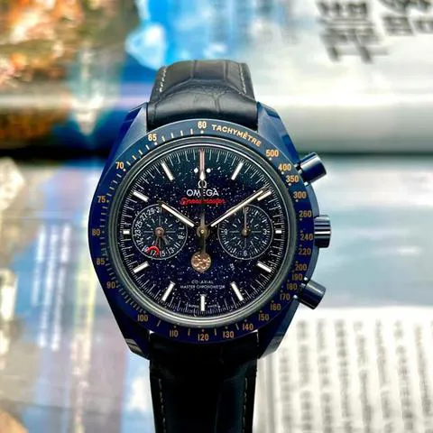 Omega Speedmaster Professional Moonwatch Moonphase 304.93.44.52.03.002 44.5mm Ceramic Blue 7