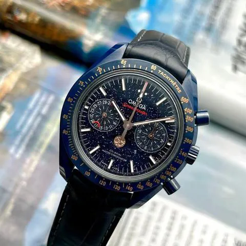 Omega Speedmaster Professional Moonwatch Moonphase 304.93.44.52.03.002 44.5mm Ceramic Blue 8