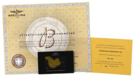Breitling Transocean Chronograph 1461 R19310 43mm Rose gold Black 10