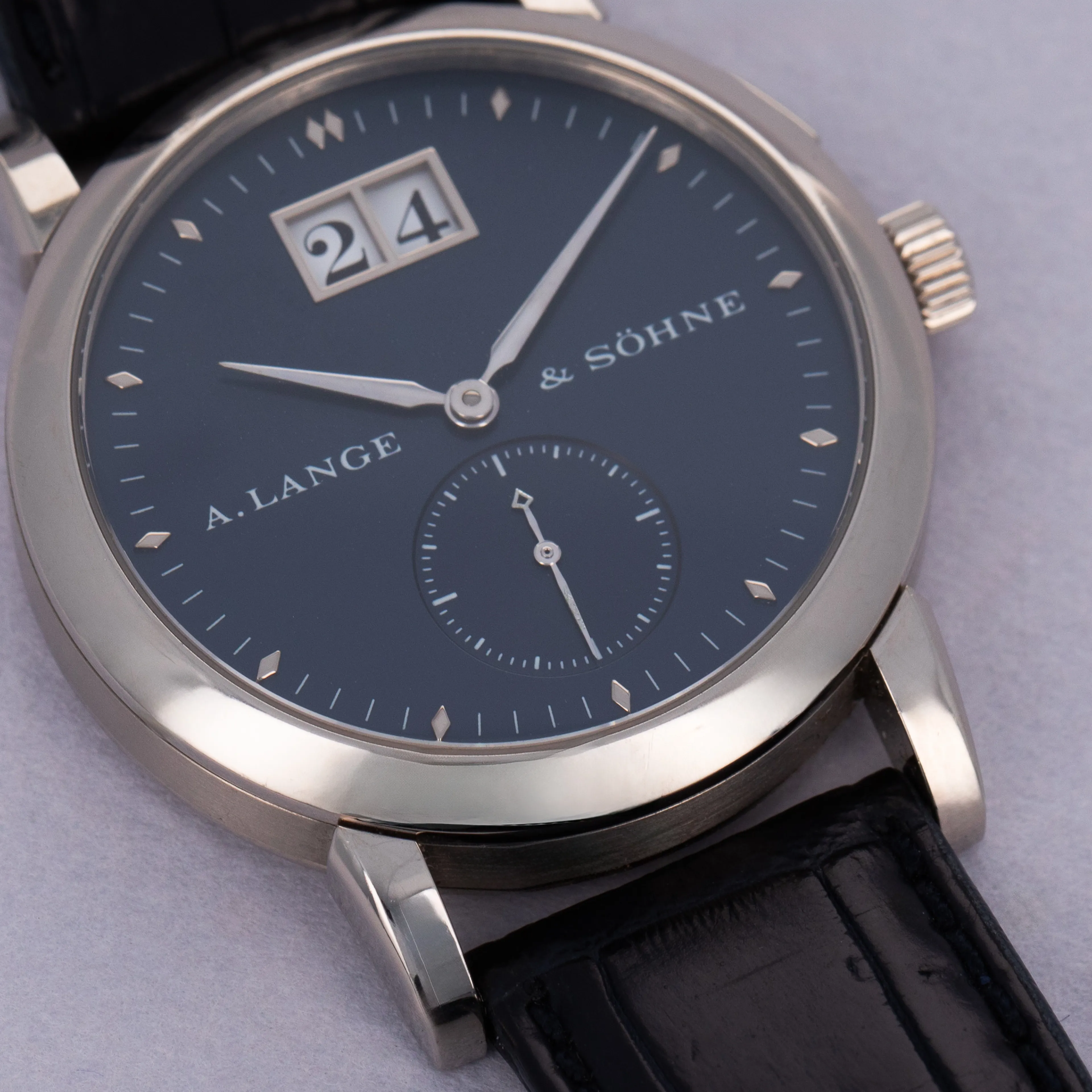 A. Lange & Söhne Saxonia 105.027 34mm White gold Blue 17