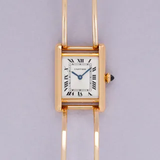 Cartier Tank Louis Small 78087 Yellow gold White