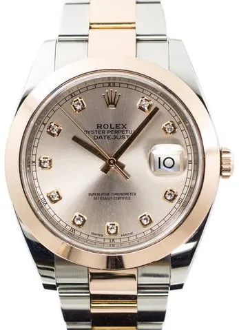 Rolex Datejust 41 126301 41mm Yellow gold and Stainless steel Rose