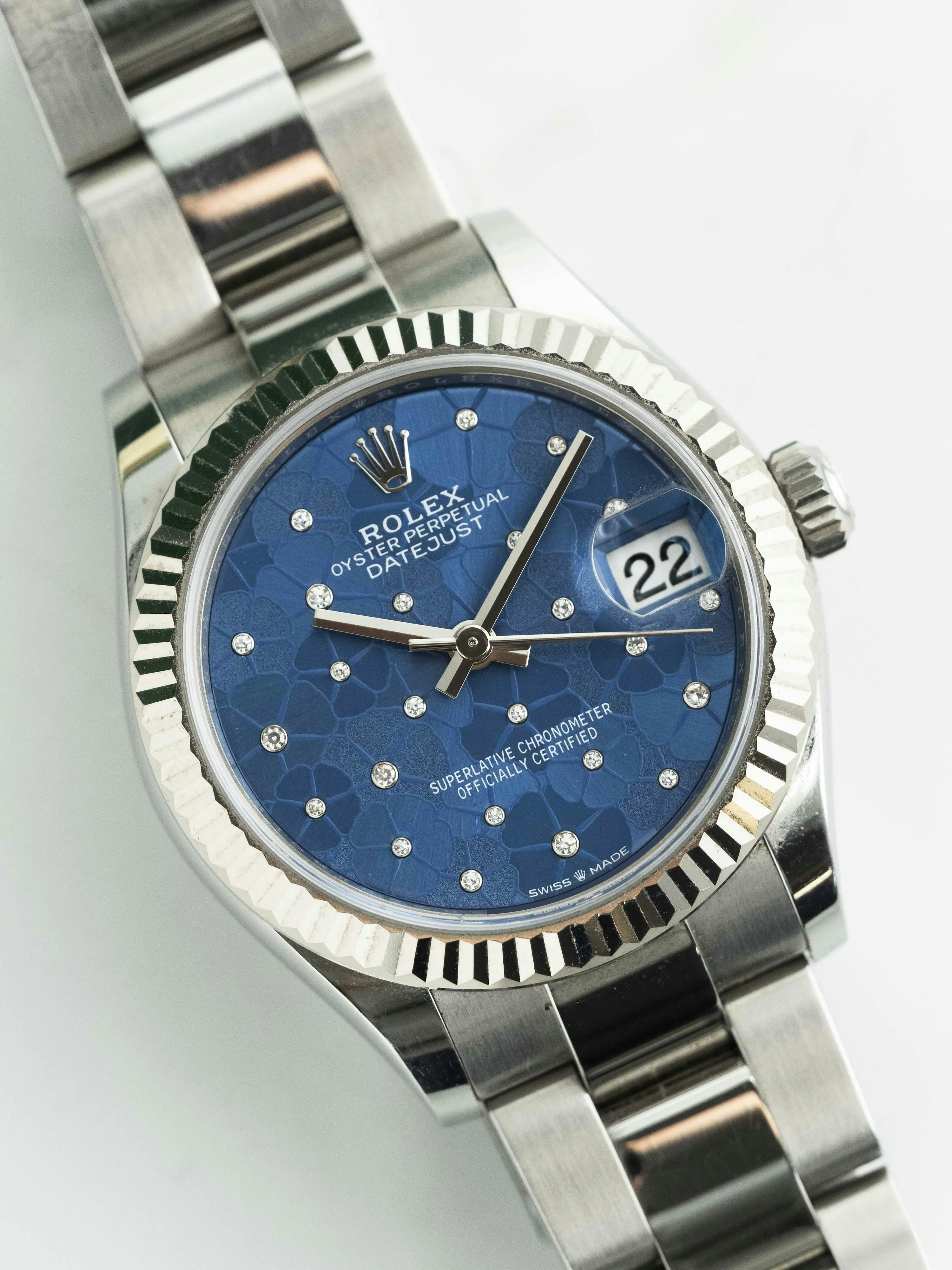 Rolex Datejust 31 278274 31mm White gold and Stainless steel Blue and diamond-set 5