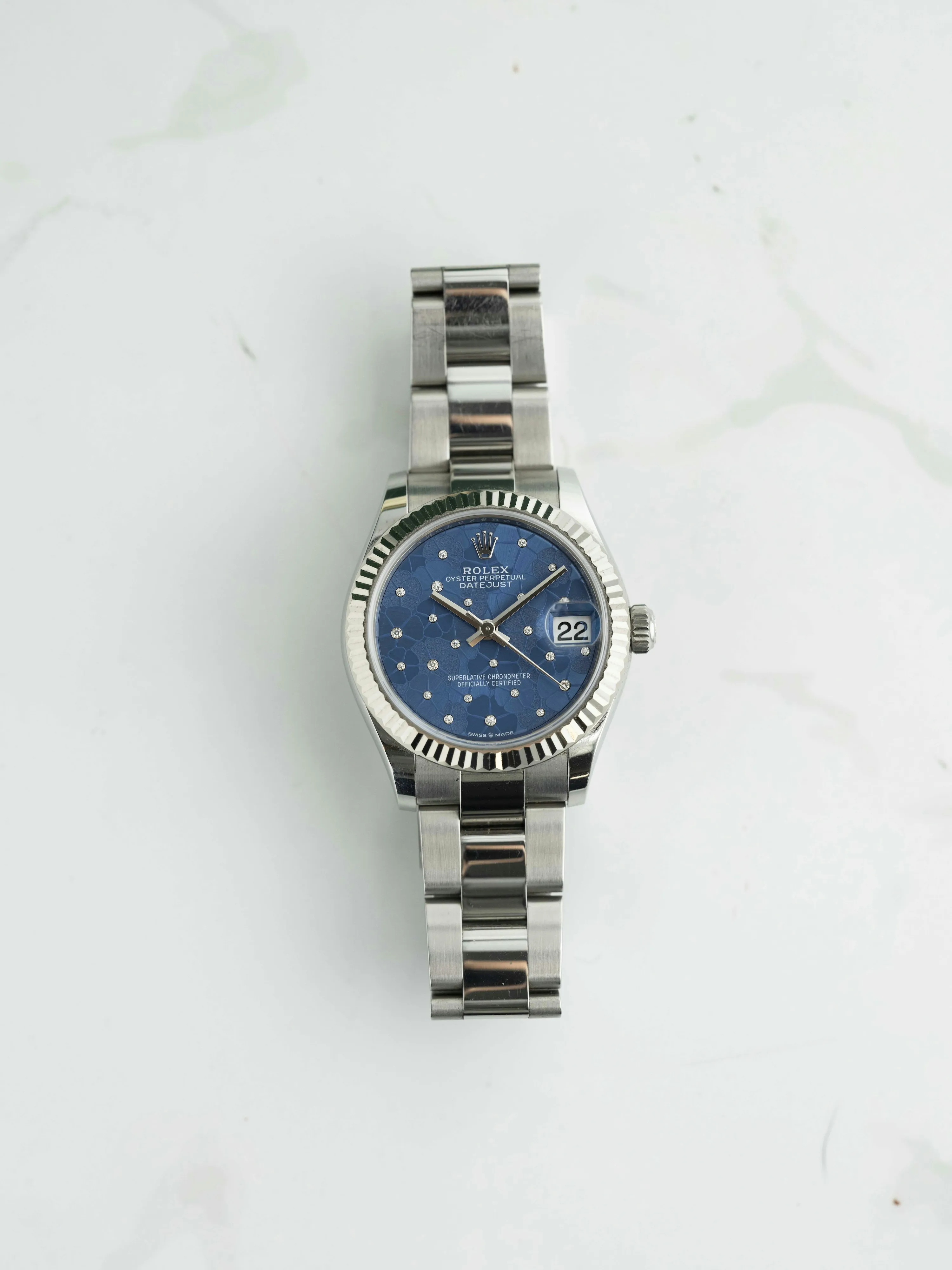 Rolex Datejust 31 278274 31mm White gold and Stainless steel Blue and diamond-set 6