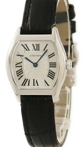 Cartier Tortue W1556361 24mm White gold Silver