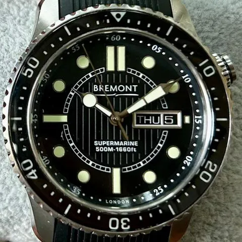 Bremont Supermarine S500/BK 43mm Stainless steel Black