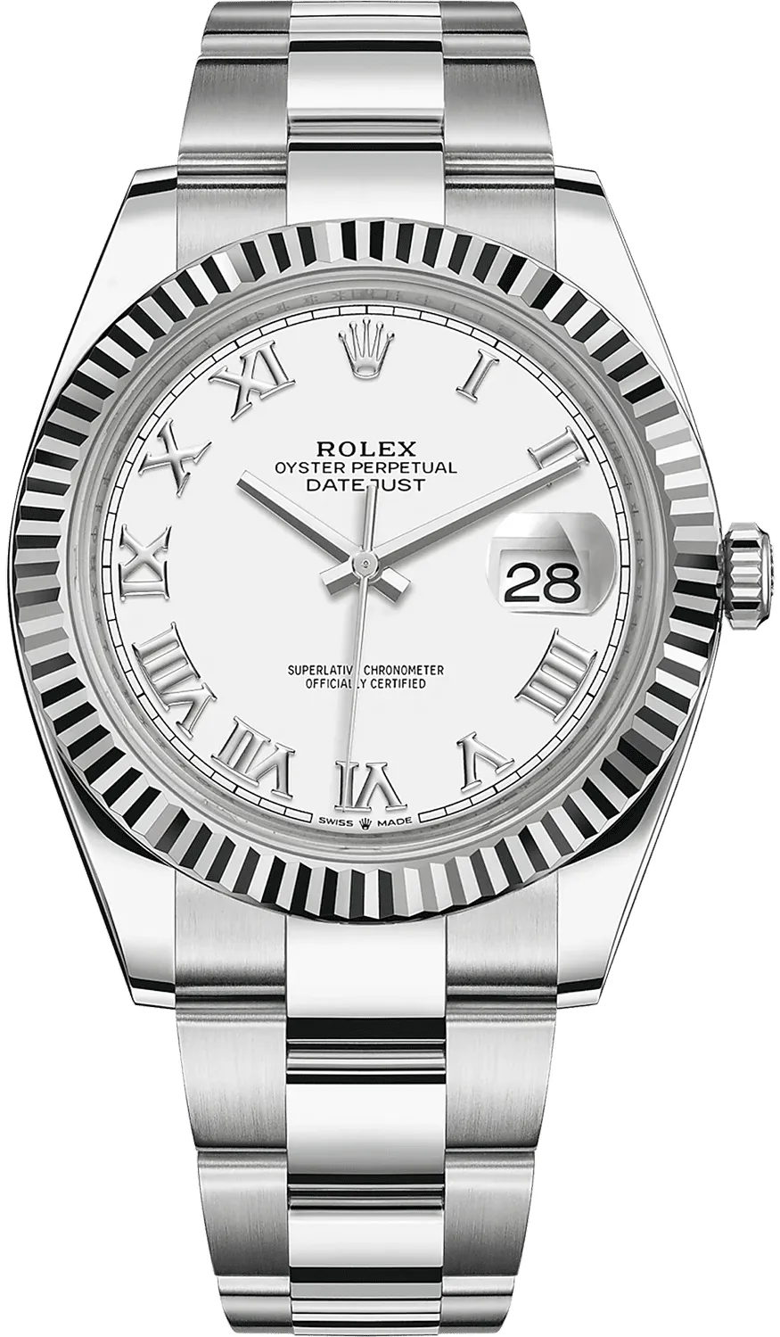 Rolex Datejust 41 126334-0023 41mm White gold and Oystersteel White