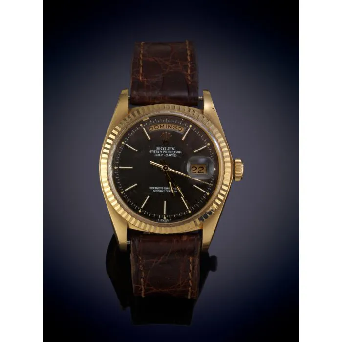 Rolex Day-Date 36 1803 Yellow gold Black