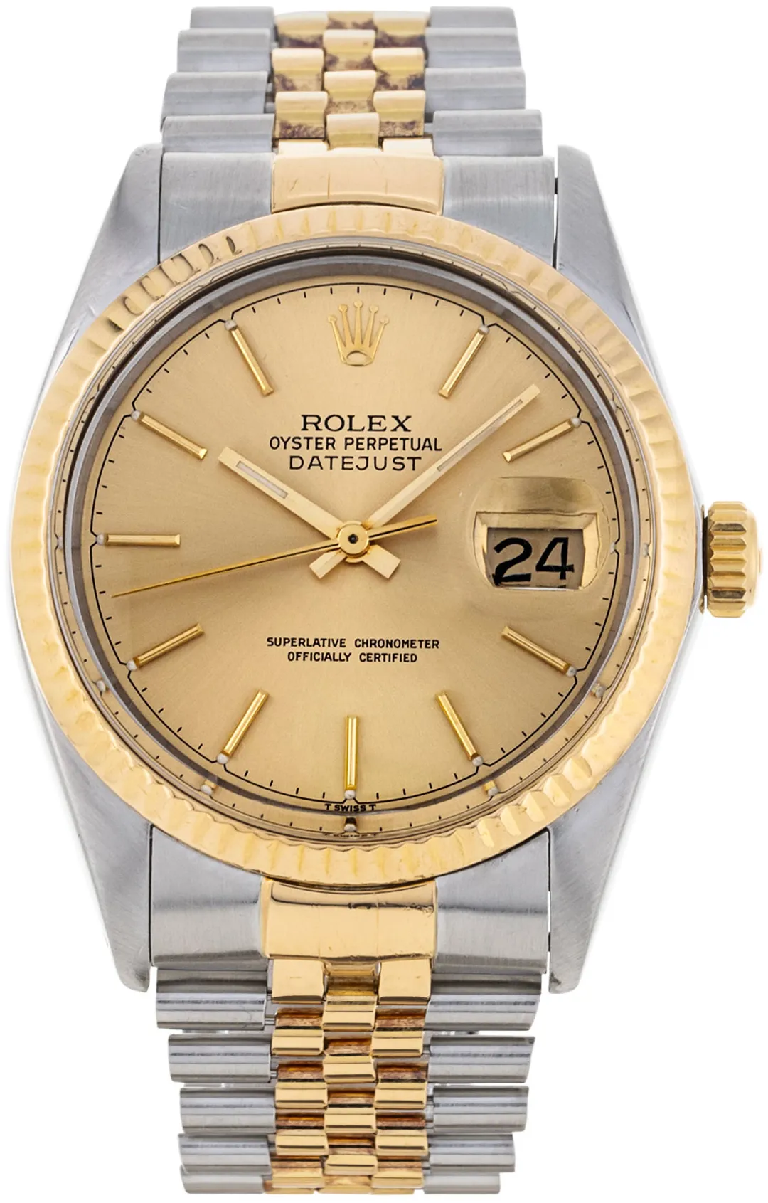 Rolex Datejust 16013 36mm Yellow gold and stainless steel