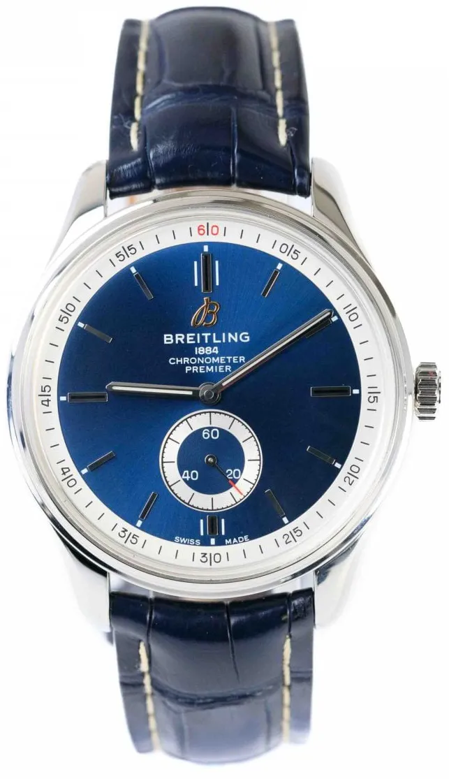 Breitling Premier A37340351C1P1 40mm Stainless steel Blue