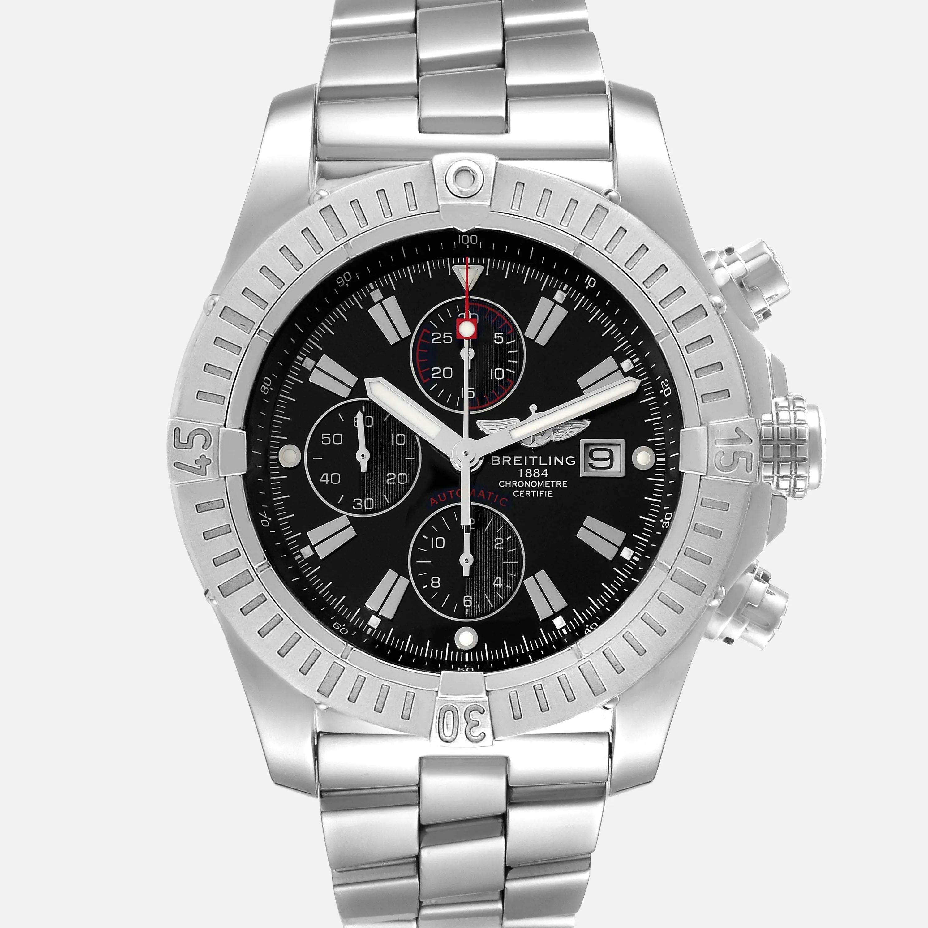 Breitling Avenger A13370 48.5mm Stainless steel Black