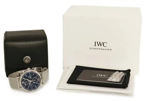 IWC Portofino Chronograph IW391030 42mm Stainless steel Black 3