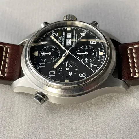 IWC Pilot Double Chronograph IW3713 42mm Stainless steel Black 8